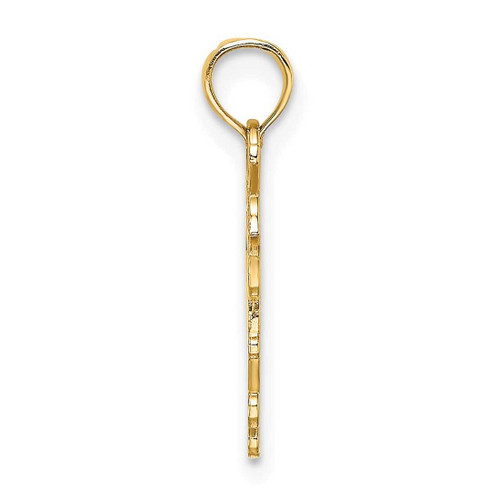 Image of 14K Yellow Gold New York In Apple Cut-Out Pendant
