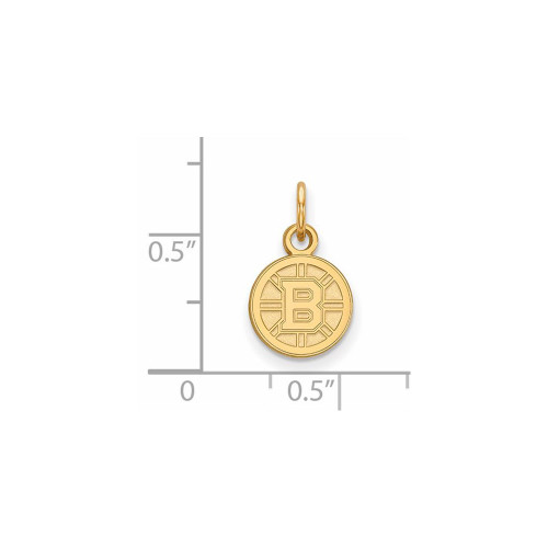 Image of 14K Yellow Gold NHL Boston Bruins X-Small Pendant by LogoArt