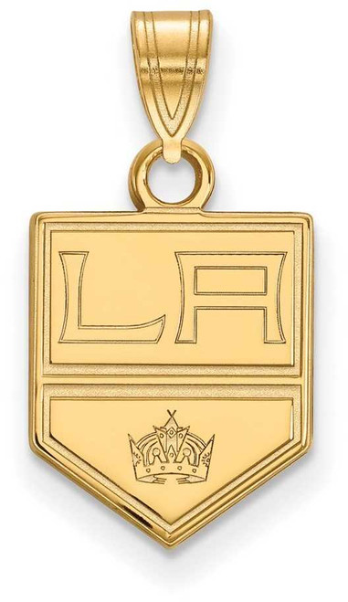 Image of 14K Yellow Gold NHL Los Angeles Kings Small Pendant by LogoArt