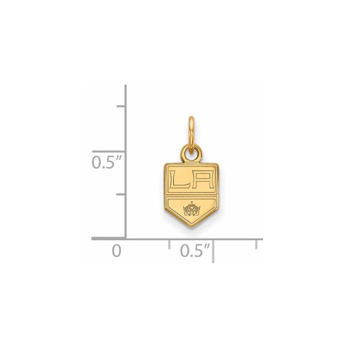 Image of 14K Yellow Gold NHL Los Angeles Kings X-Small Pendant by LogoArt