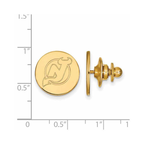 Image of 14K Yellow Gold NHL New Jersey Devils Lapel Pin by LogoArt