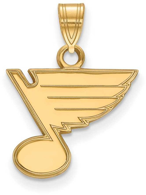 Image of 14K Yellow Gold NHL St. Louis Blues Small Pendant by LogoArt