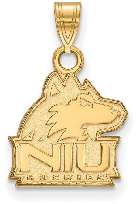 Image of 14K Yellow Gold Northern Illinois University Small Pendant by LogoArt (4Y002NIU)