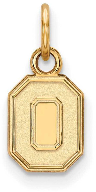 Image of 14K Yellow Gold Ohio State University X-Small Pendant by LogoArt (4Y044OSU)