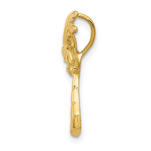 Image of 14K Yellow Gold Palm Tree Slide Pendant K4914