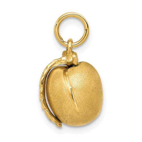 Image of 14K Yellow Gold Peach Charm