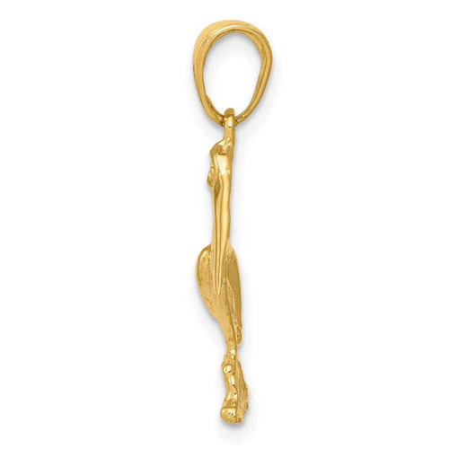 Image of 14K Yellow Gold Pelican Pendant K3118