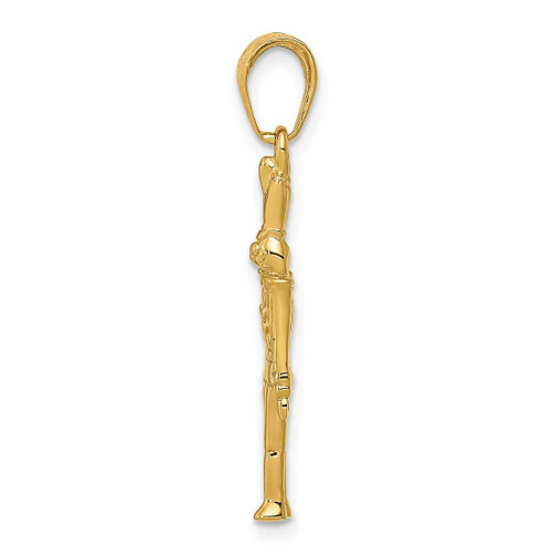 Image of 14K Yellow Gold Polished 3-D Toy Soldier Pendant
