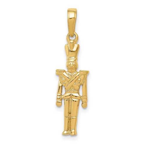 Image of 14K Yellow Gold Polished 3-D Toy Soldier Pendant