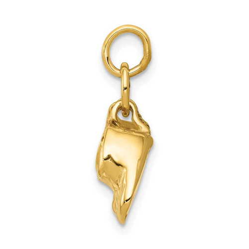 Image of 14K Yellow Gold Polished Baby Shoes Charm