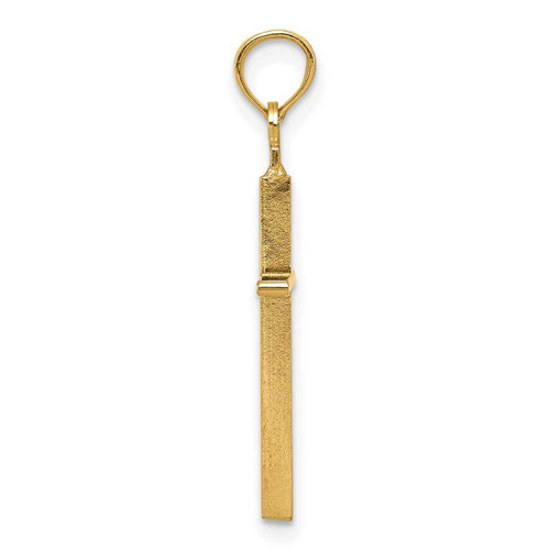 Image of 14K Yellow Gold Polished Cross Pendant C3783