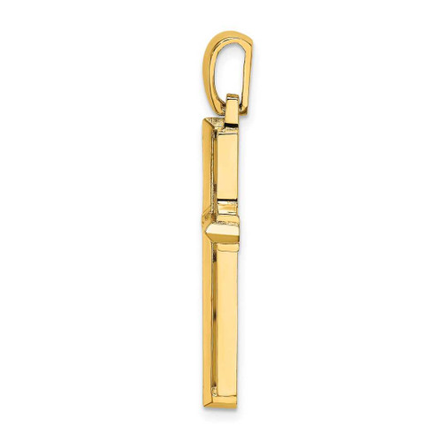 Image of 14K Yellow Gold Polished Cross Pendant K8501