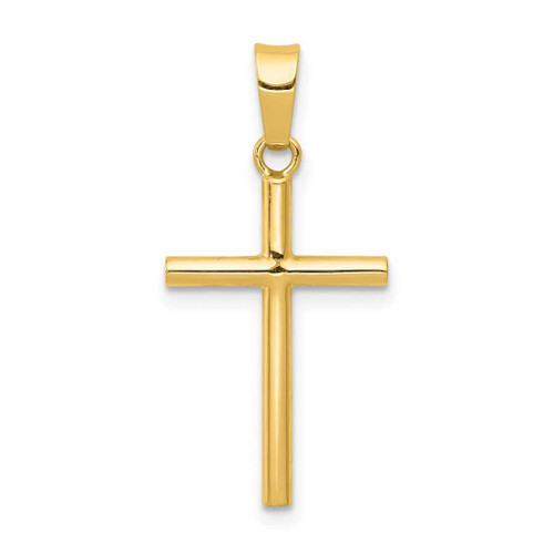 Image of 14K Yellow Gold Polished Cross Pendant XR1410