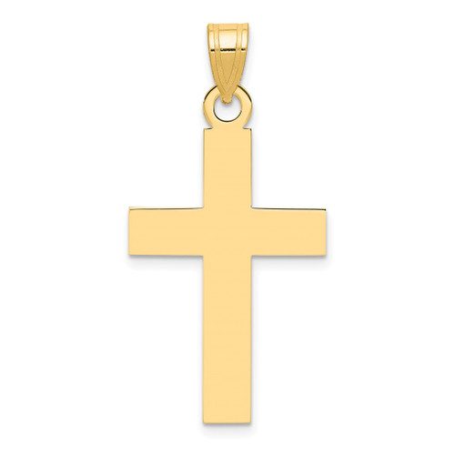 Image of 14K Yellow Gold Polished Cross Pendant XR529