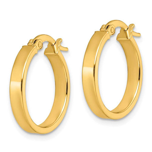 Image of 19.75mm 14K Yellow Gold Polished Earrings LE1358