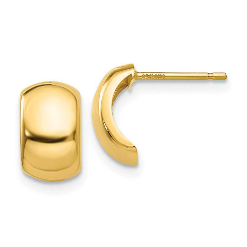Image of 10mm 14K Yellow Gold Polished Fancy Post Earrings YE1730