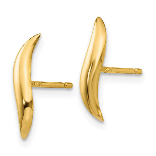 Image of 13mm 14K Yellow Gold Polished Fancy Stud Post Earrings YE1723