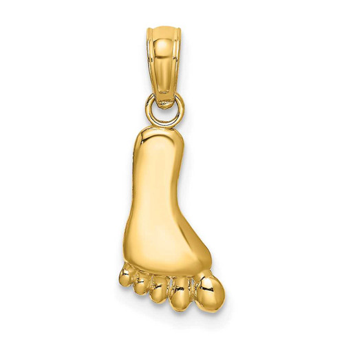 Image of 14K Yellow Gold Polished Foot Pendant