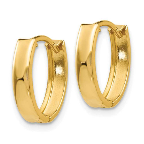 Image of 13mm 14K Yellow Gold Polished Hinged Hoop Earrings TL559