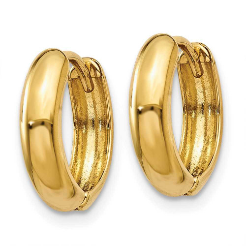 Image of 11mm 14K Yellow Gold Polished Hinged Hoop Earrings Y7916