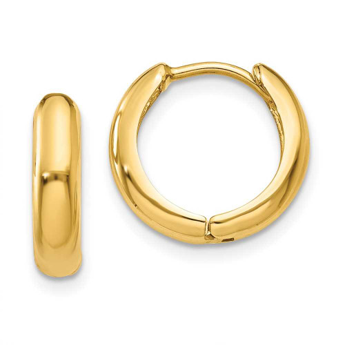 Image of 11mm 14K Yellow Gold Polished Hinged Hoop Earrings Y7916