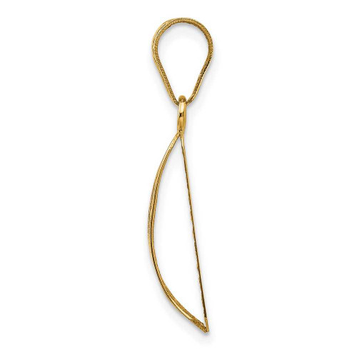 Image of 14K Yellow Gold Polished Hollow Fancy Pendant