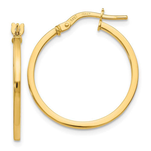Image of 23mm 14K Yellow Gold Polished Hoop Earrings LE591