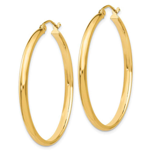 Image of 37mm 14K Yellow Gold Polished Hoop Earrings TA235