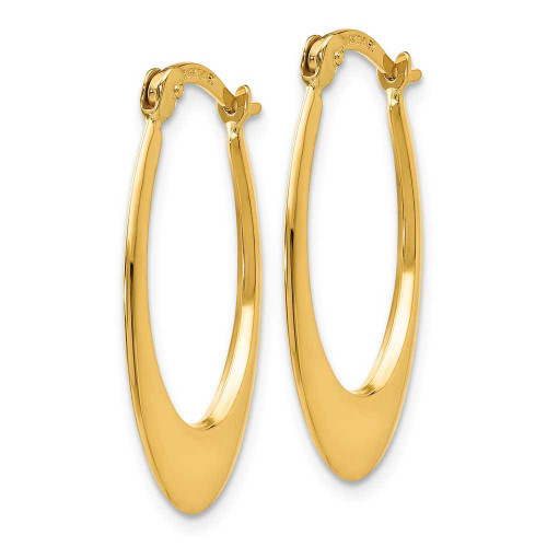 Image of 11mm 14K Yellow Gold Polished Hoop Earrings TM651