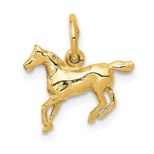 Image of 14K Yellow Gold Polished Horse Charm