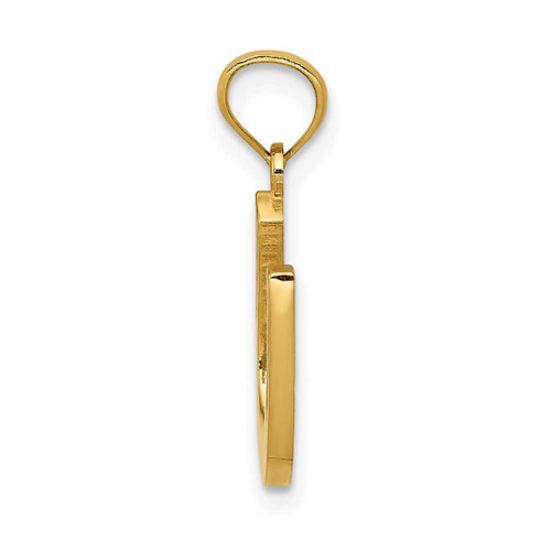 Image of 14K Yellow Gold Polished Horseshoe Pendant