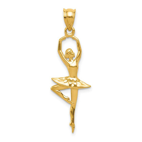 Image of 14K Yellow Gold Polished Large Ballerina Pendant