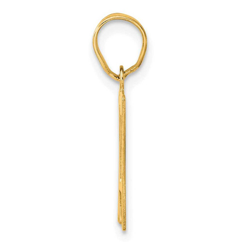 Image of 14K Yellow Gold Polished Number 17 Pendant