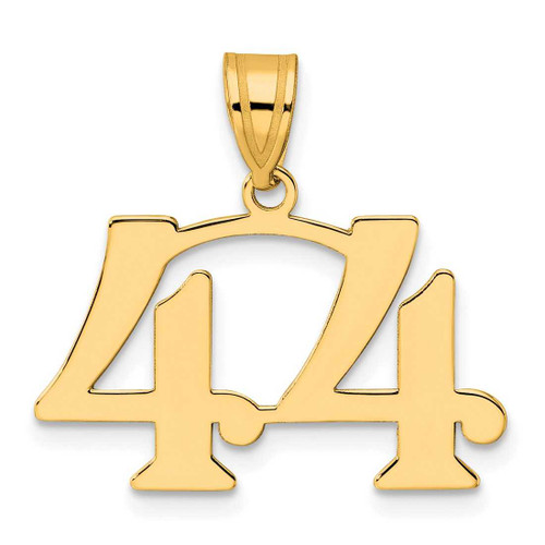 Image of 14K Yellow Gold Polished Number 44 Pendant