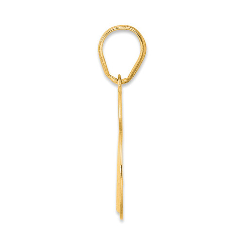 Image of 14K Yellow Gold Polished Number 76 Pendant