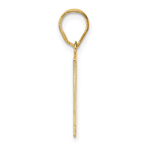 Image of 14K Yellow Gold Polished Number 91 Pendant