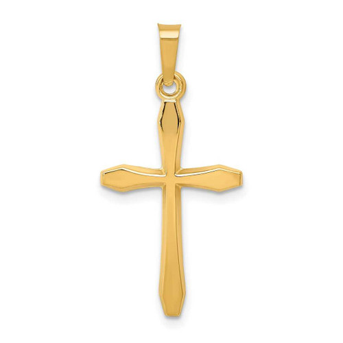 Image of 14K Yellow Gold Polished Passion Cross Pendant XR1570