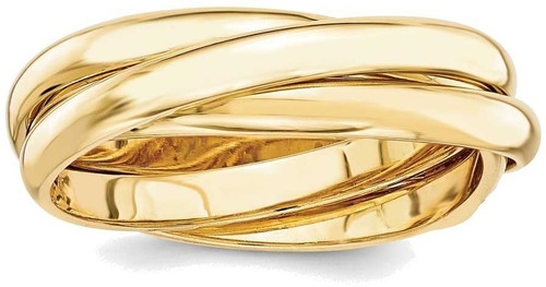 Image of 14K Yellow Gold Polished Rolling Ring