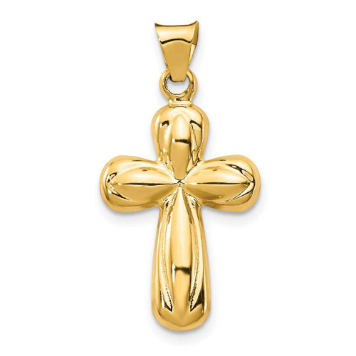 Image of 14K Yellow Gold Polished Stamping Cross Pendant K6230