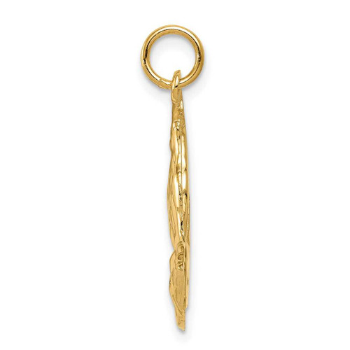 Image of 14K Yellow Gold Praying Hands Pendant C1305