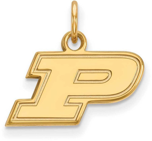 Image of 14K Yellow Gold Purdue X-Small Pendant by LogoArt (4Y001PU)