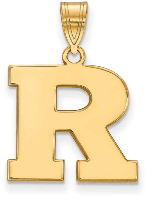 Image of 14K Yellow Gold Rutgers Medium Pendant by LogoArt