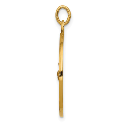 Image of 14K Yellow Gold Saint Francis Medal Pendant