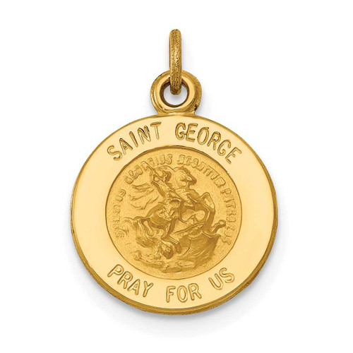 Image of 14K Yellow Gold Saint George Medal Charm XR613