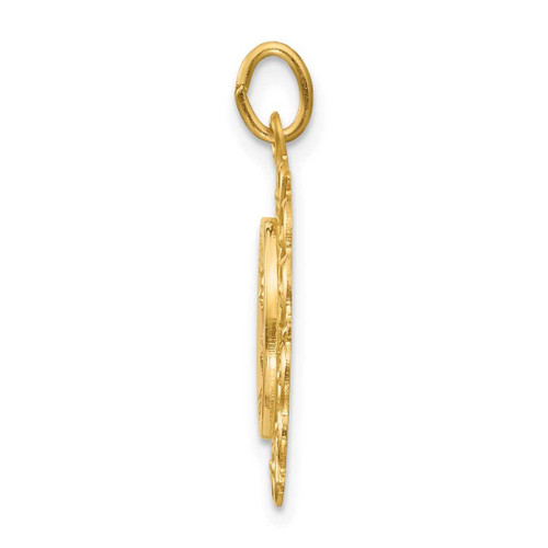 Image of 14K Yellow Gold Saint Theresa Medal Charm XR390