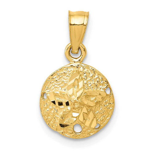 Image of 14K Yellow Gold Sand Dollar Pendant K2933