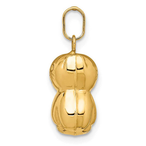 Image of 14k Yellow Gold Satin & Polished 3D Cat Pendant
