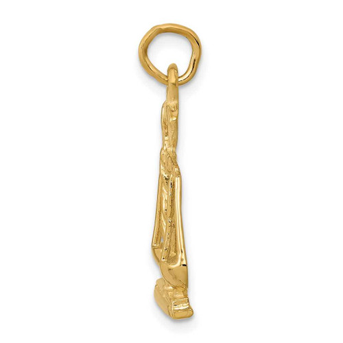 Image of 14K Yellow Gold Scales Of Justice Charm A1493