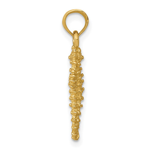 14K Yellow Gold Sea Horse Pendant