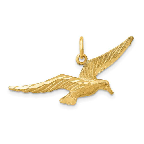 Image of 14K Yellow Gold Seagull Charm